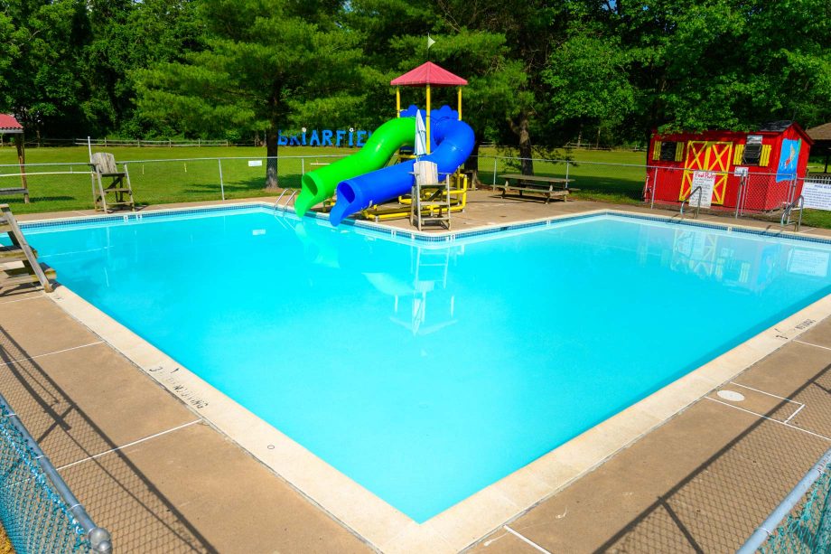 Pool with slide