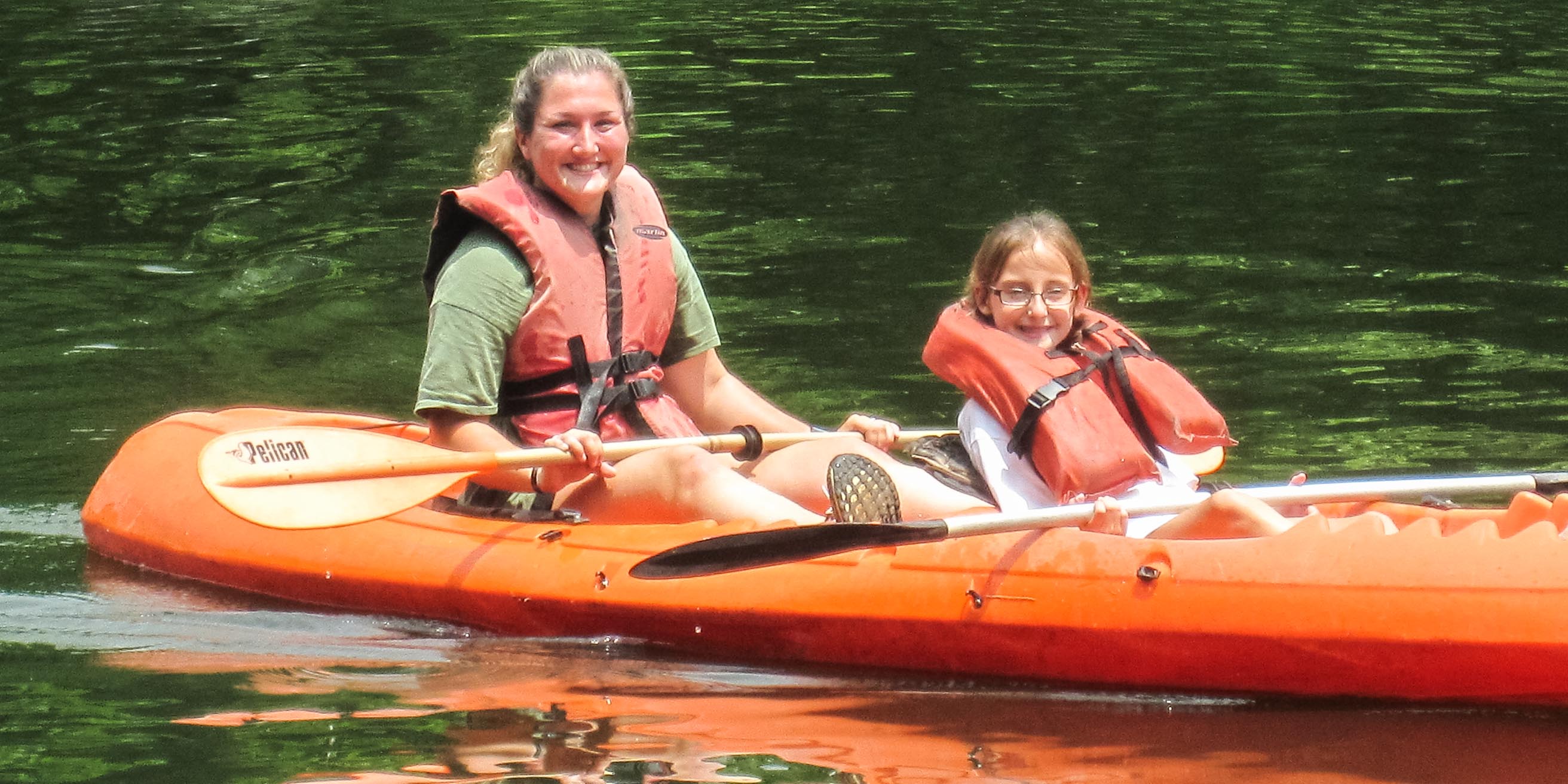 Kayaking on the pond